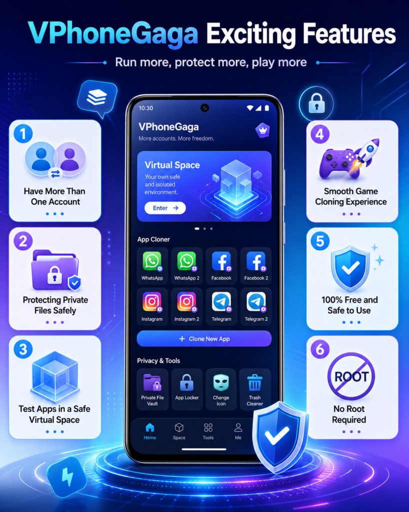 VPhoneGaga Exciting Features